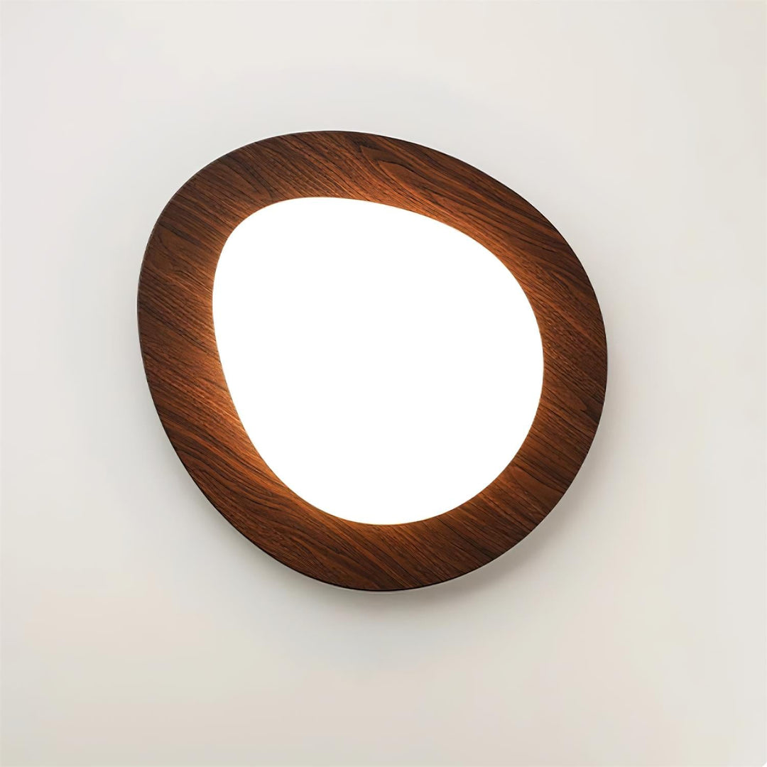 Pebble Walnut Ceiling Light - Vakkerlight