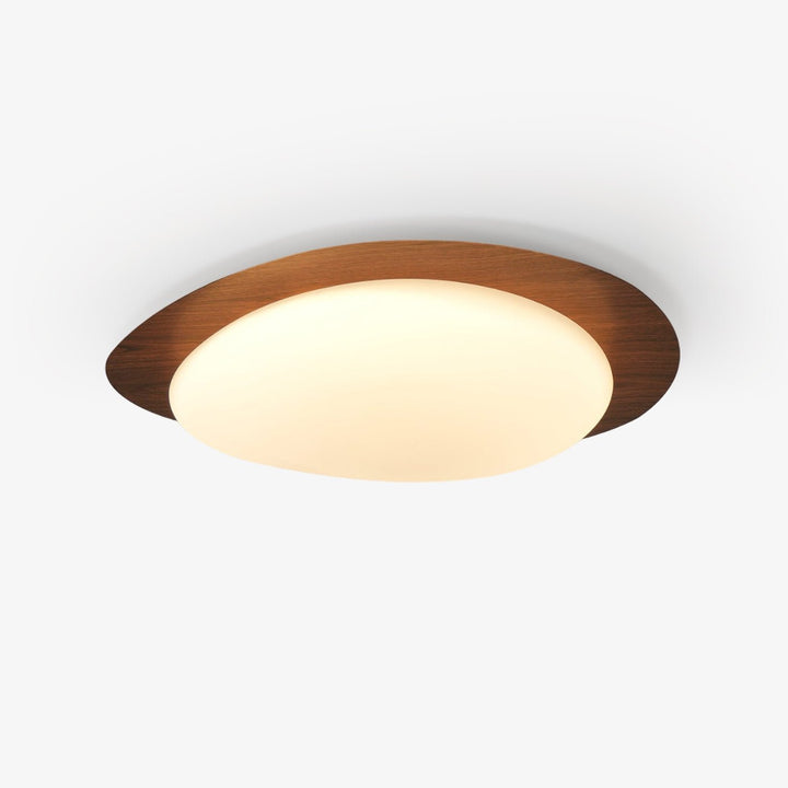 Pebble Walnut Ceiling Light - Vakkerlight