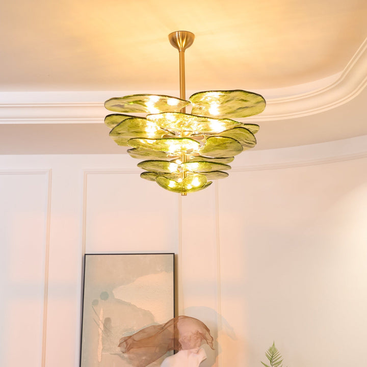 Petals Gold Murano Chandelier - Vakkerlight