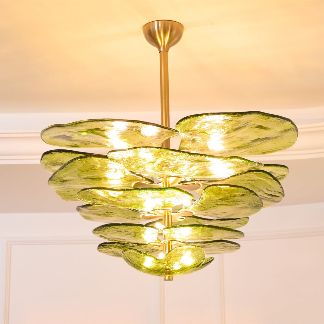Petals Gold Murano Chandelier - Vakkerlight