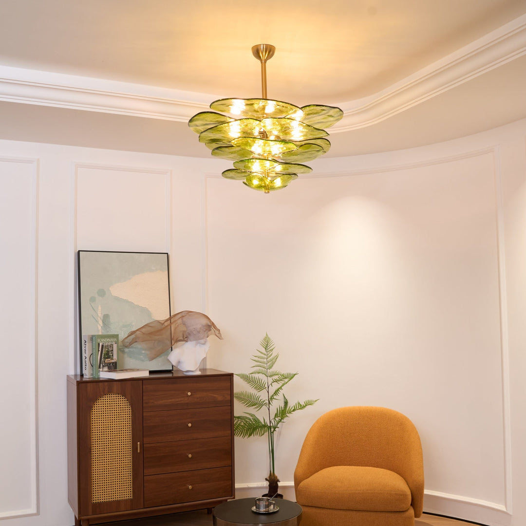 Petals Gold Murano Chandelier - Vakkerlight