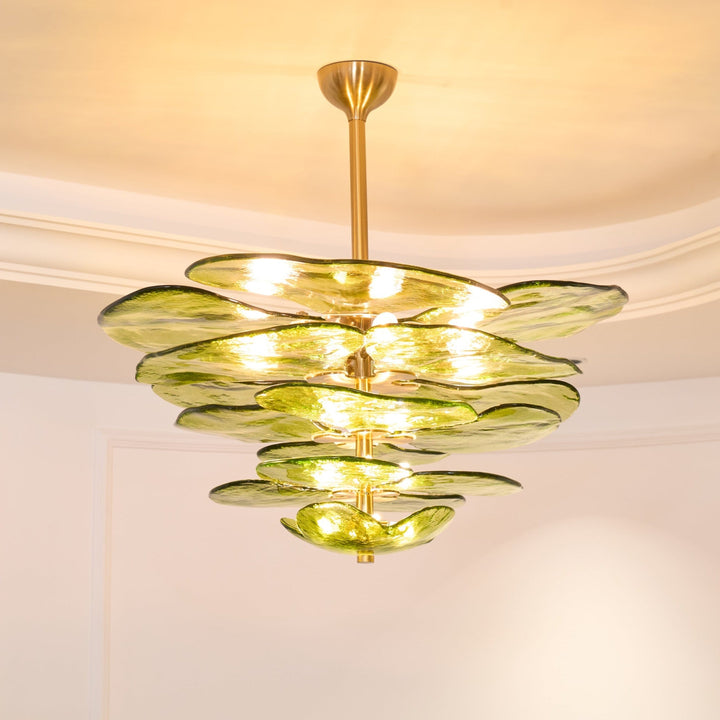 Petals Gold Murano Chandelier - Vakkerlight