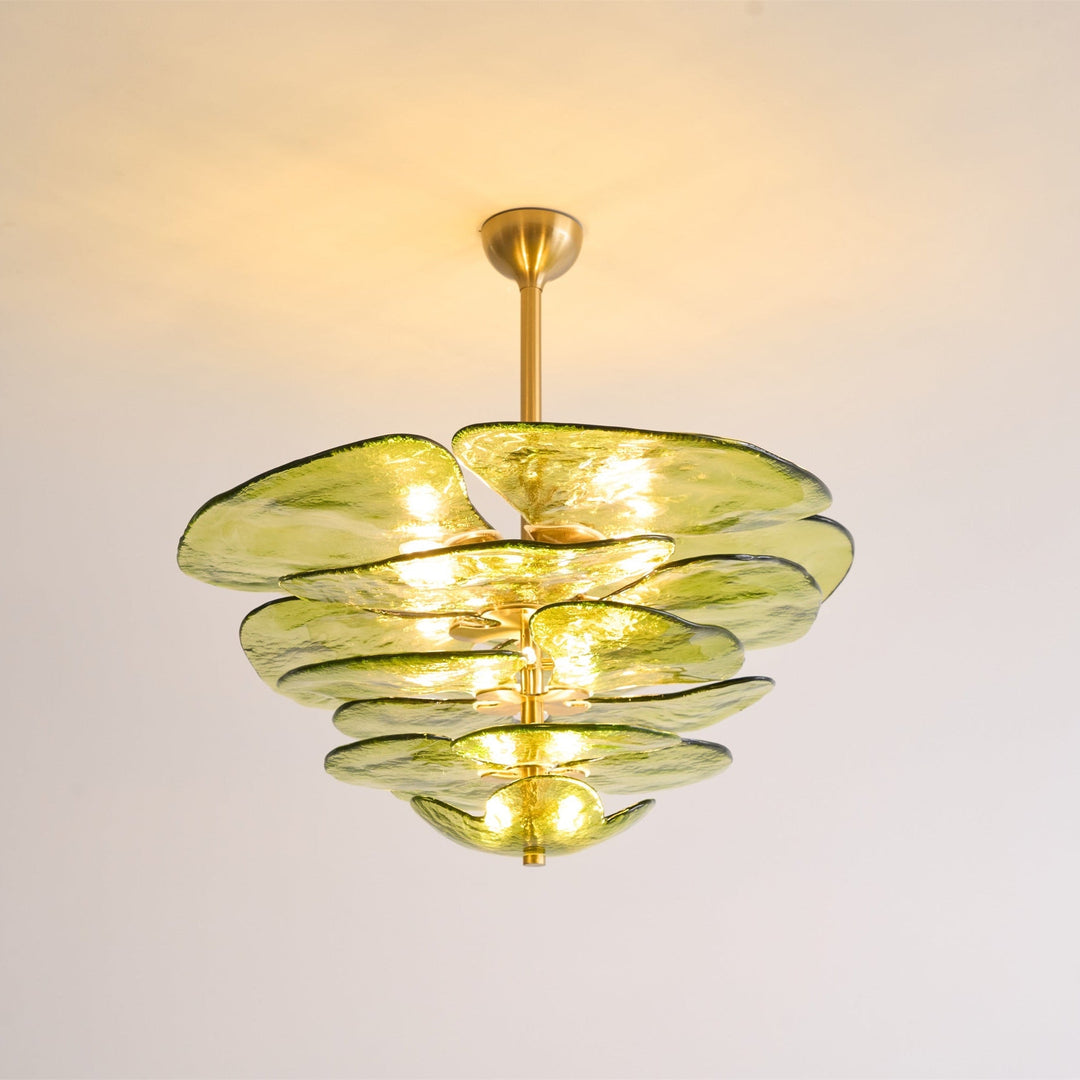 Petals Gold Murano Chandelier - Vakkerlight