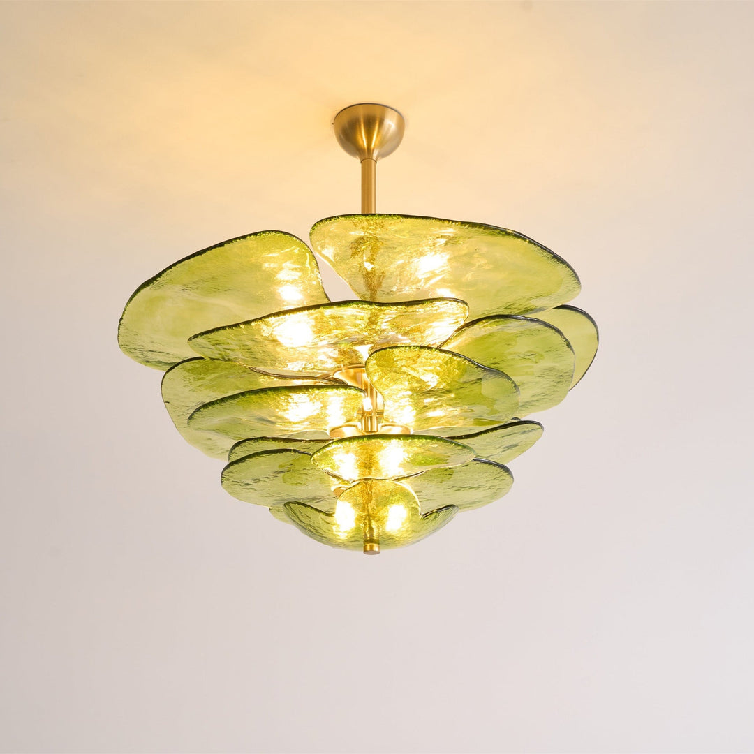 Petals Gold Murano Chandelier - Vakkerlight