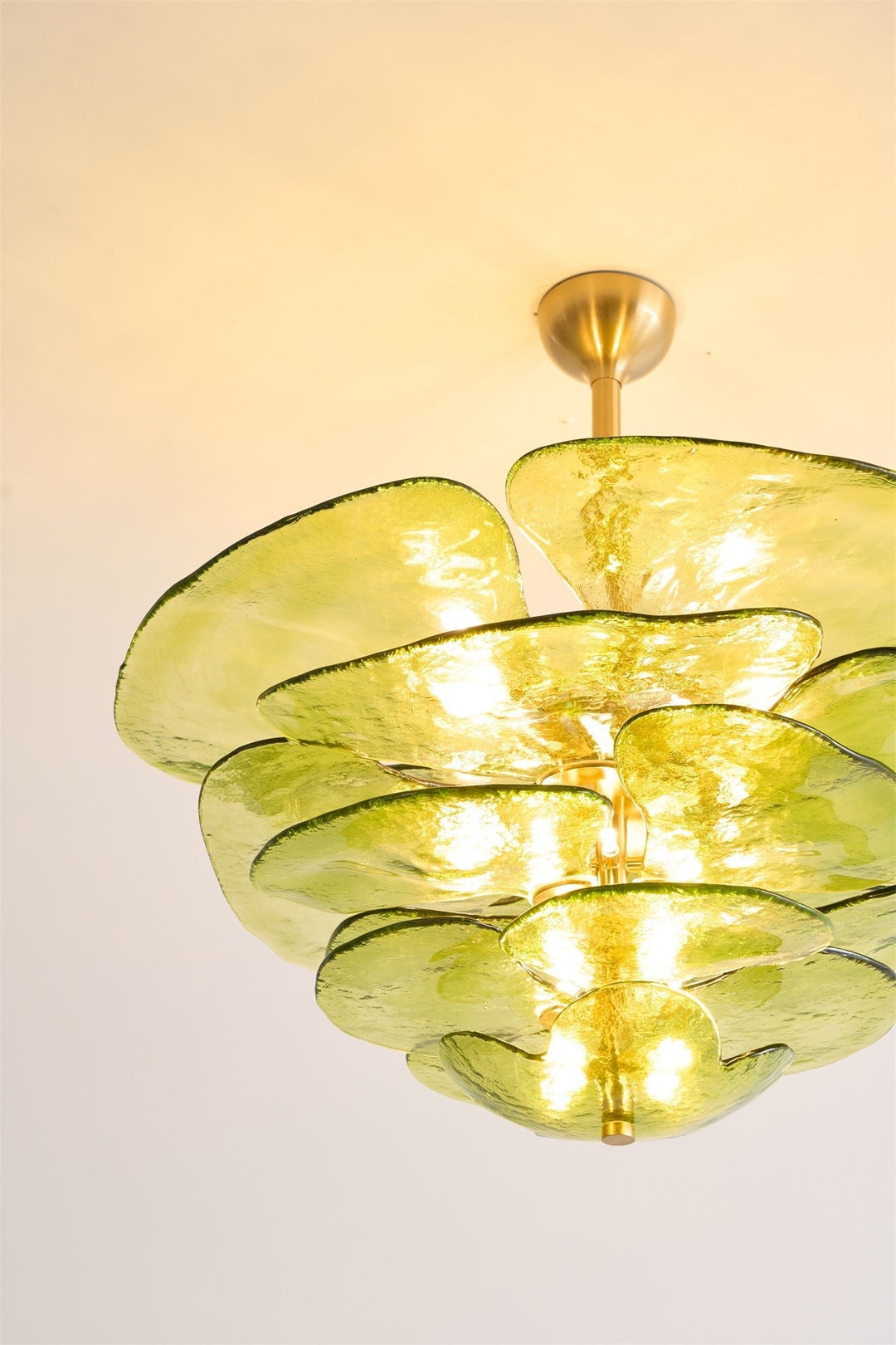 Petals Gold Murano Chandelier - Vakkerlight