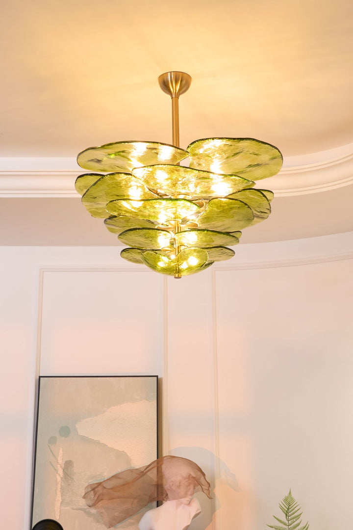Petals Gold Murano Chandelier - Vakkerlight