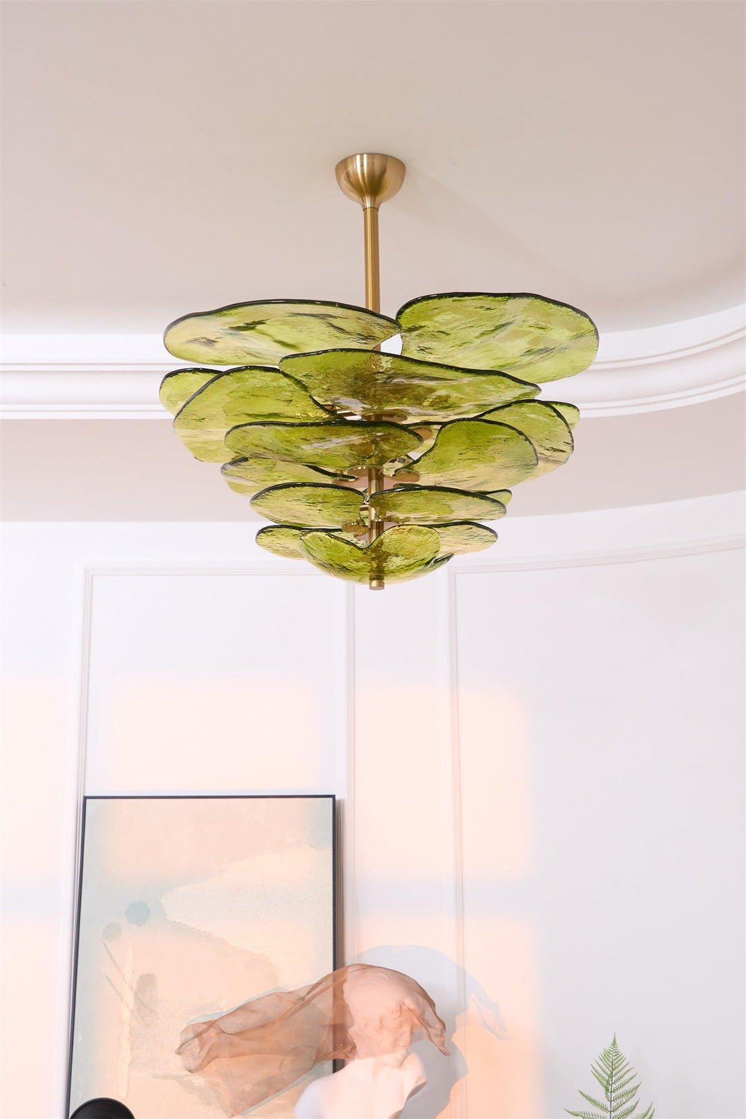 Petals Gold Murano Chandelier - Vakkerlight