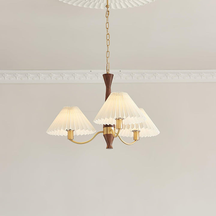 Pleated Chandelier - Vakkerlight