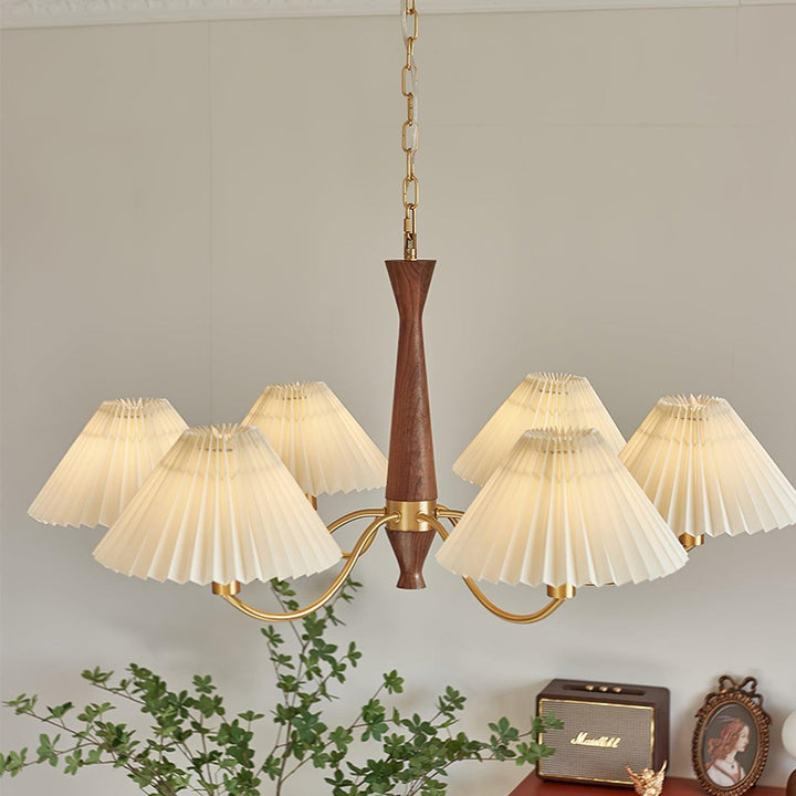 Pleated Chandelier - Vakkerlight