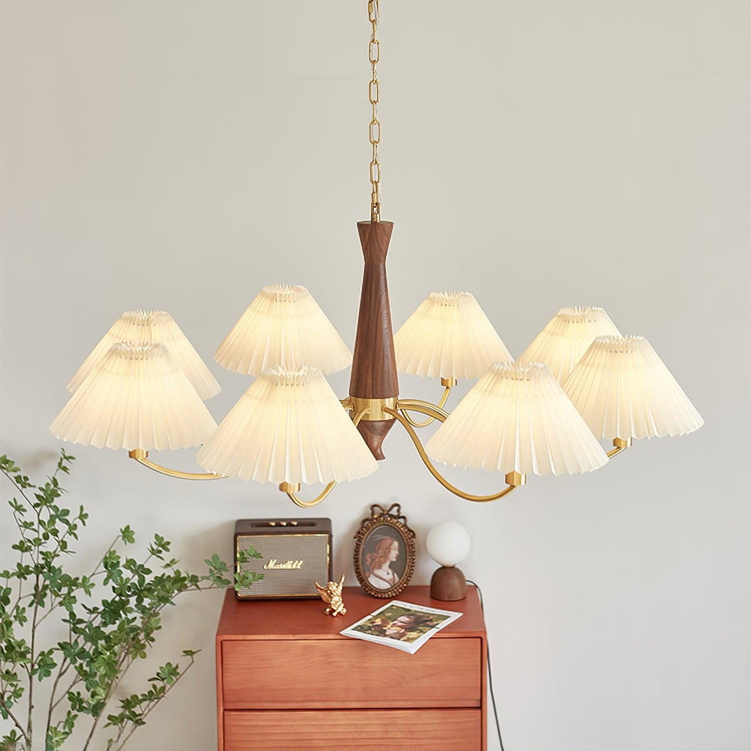 Pleated Chandelier - Vakkerlight