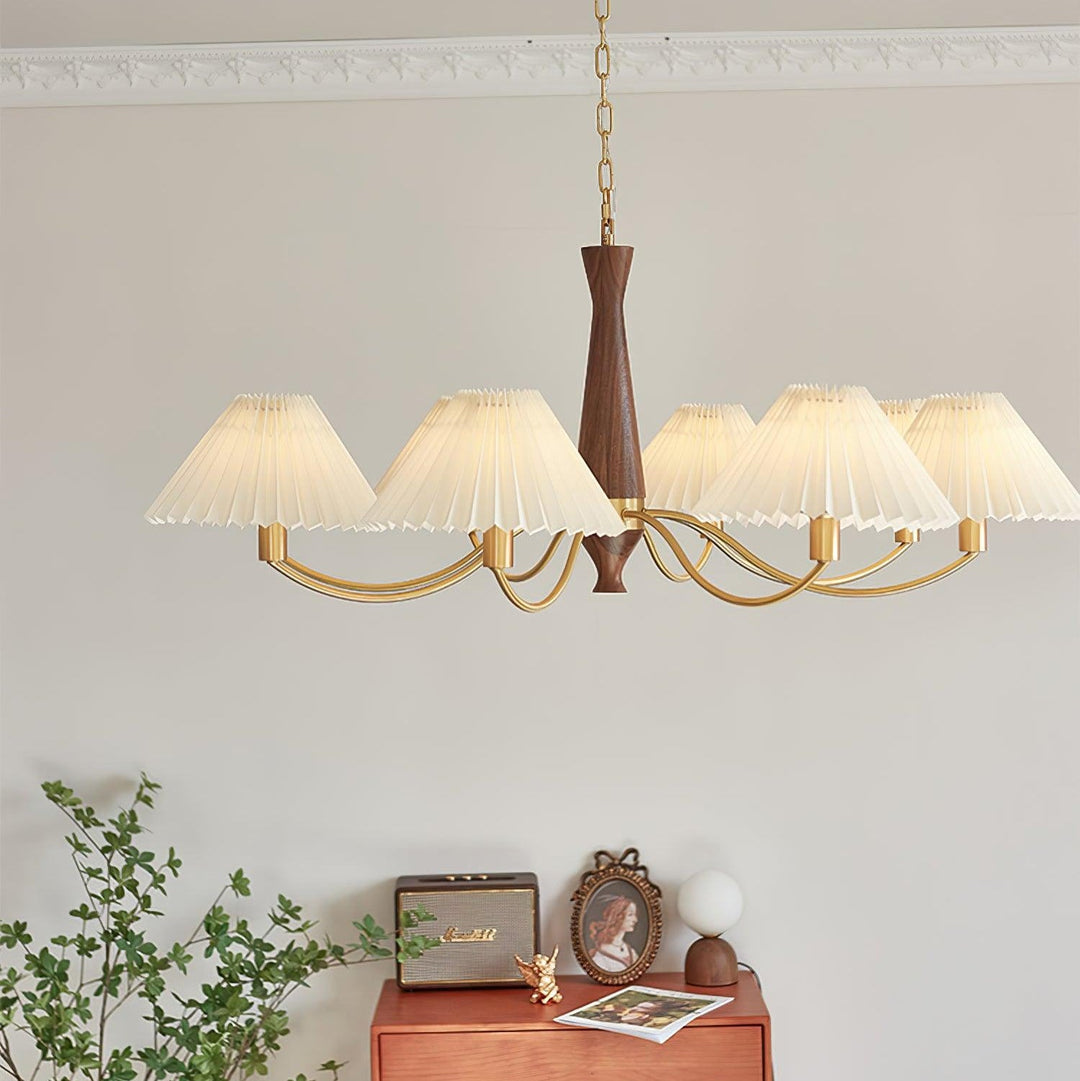 Pleated Chandelier - Vakkerlight