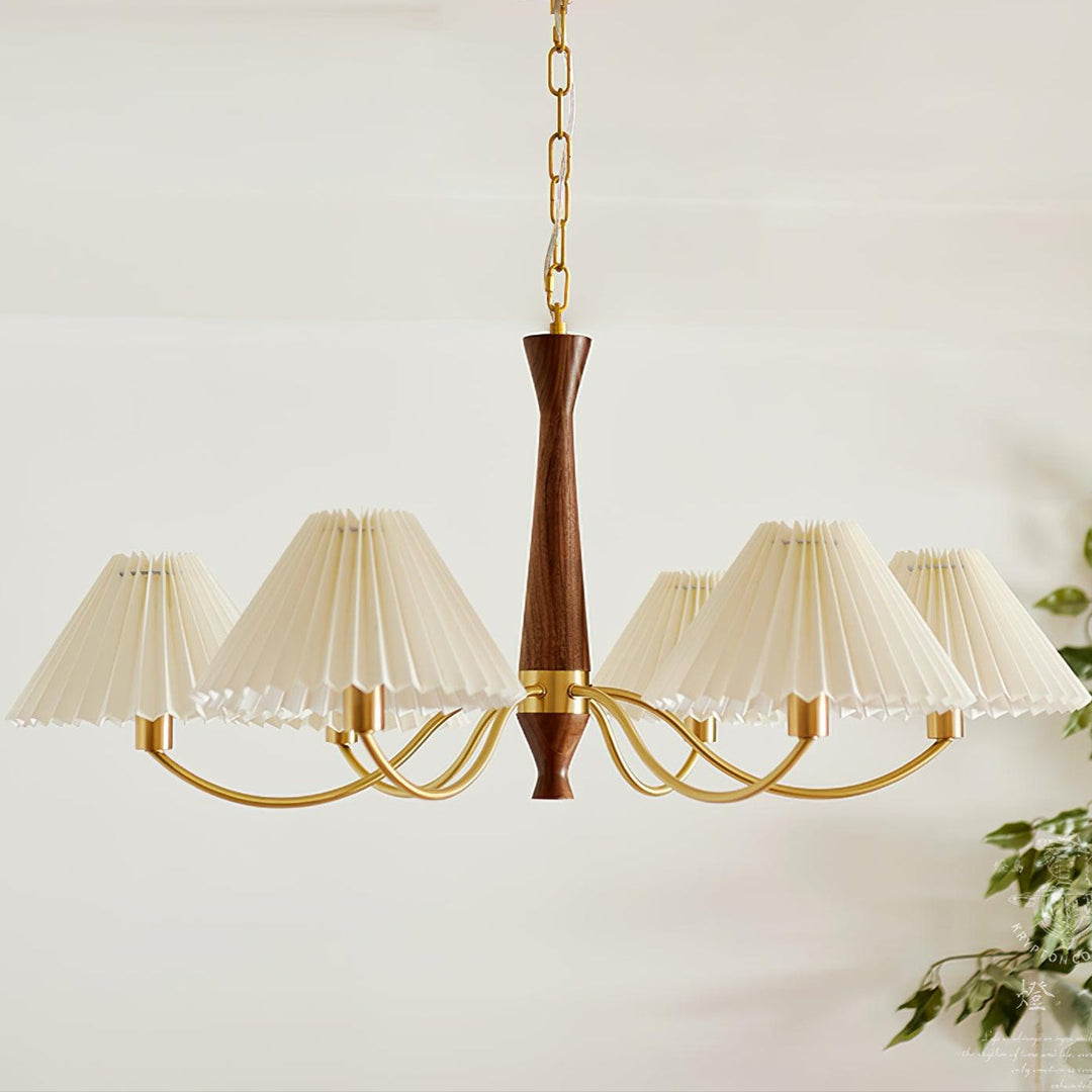 Pleated Chandelier - Vakkerlight