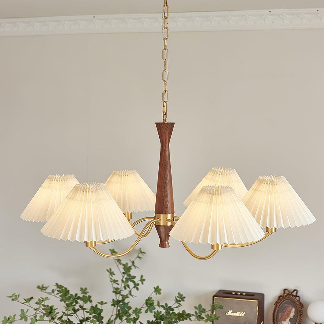 Pleated Chandelier - Vakkerlight