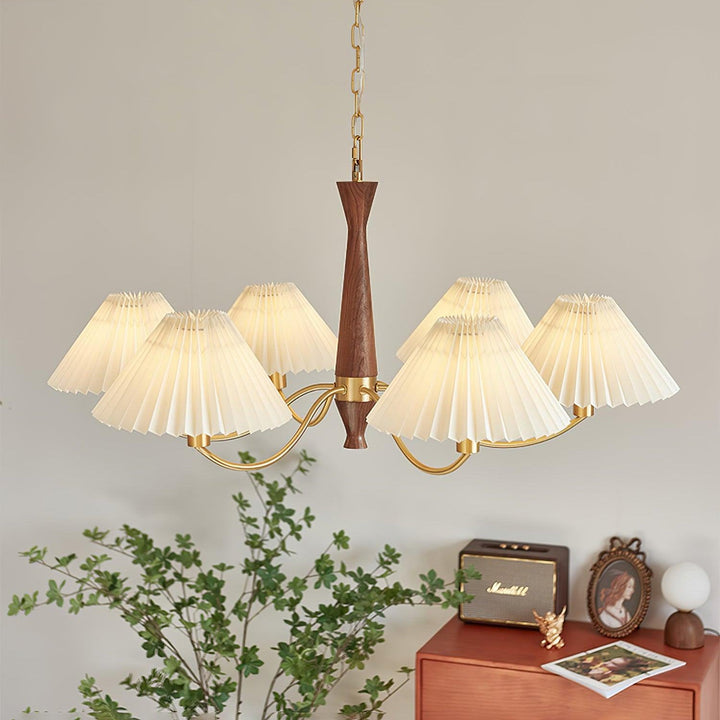 Pleated Chandelier - Vakkerlight