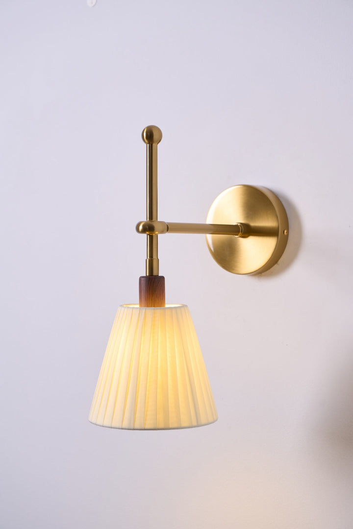Pleated Fabric Wall Lamp
