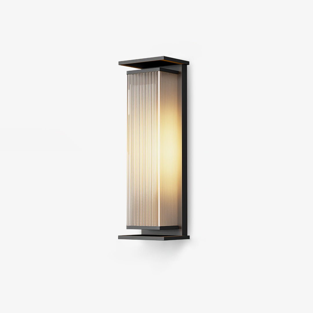 Rectangular Box Solar Outdoor Wall Lamp - Vakkerlight