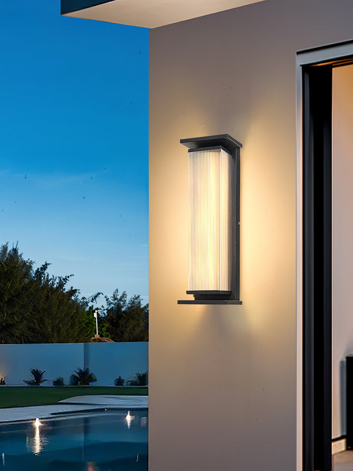 Rectangular Box Solar Outdoor Wall Lamp - Vakkerlight