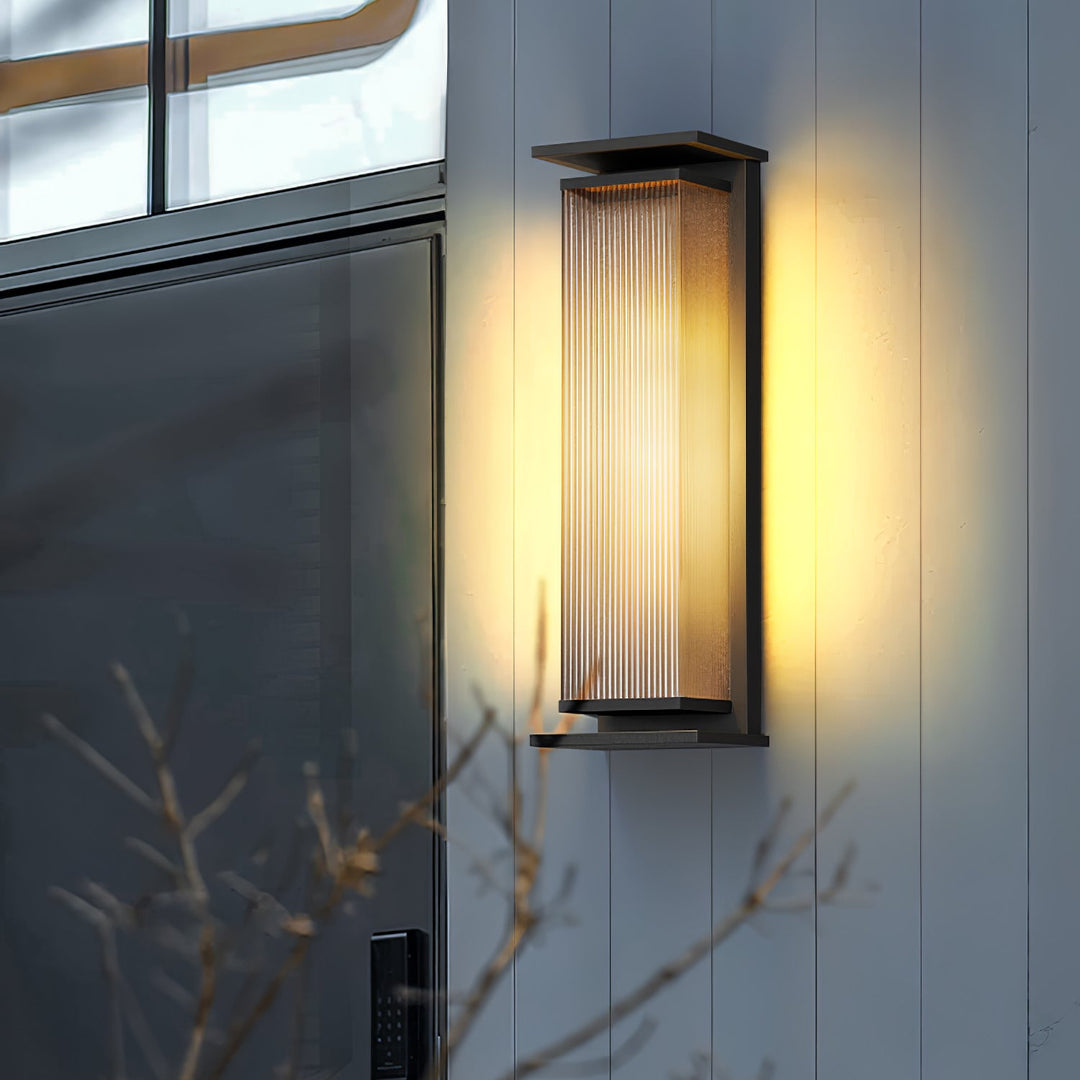 Rectangular Box Solar Outdoor Wall Lamp - Vakkerlight