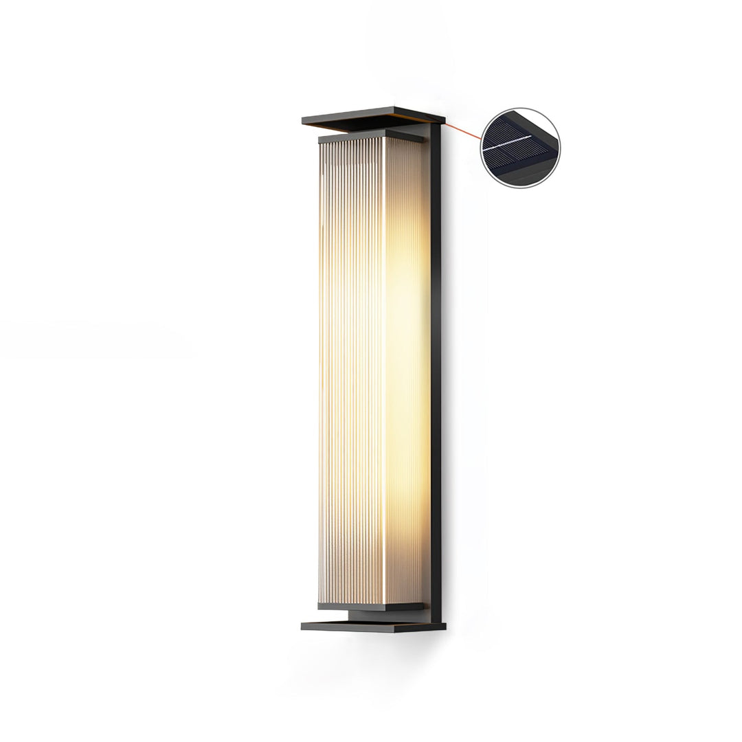 Rectangular Box Solar Outdoor Wall Lamp - Vakkerlight