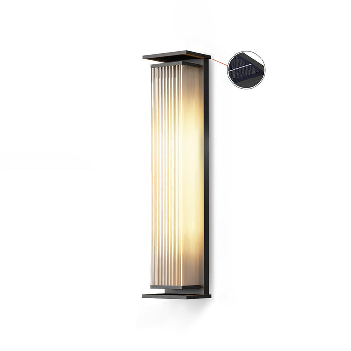 Rectangular Box Solar Outdoor Wall Lamp - Vakkerlight