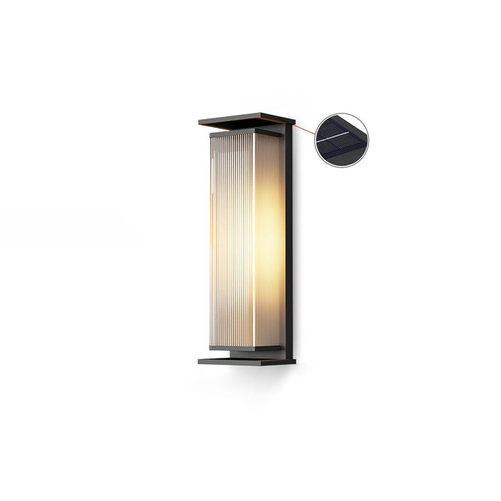 Rectangular Box Solar Outdoor Wall Lamp - Vakkerlight
