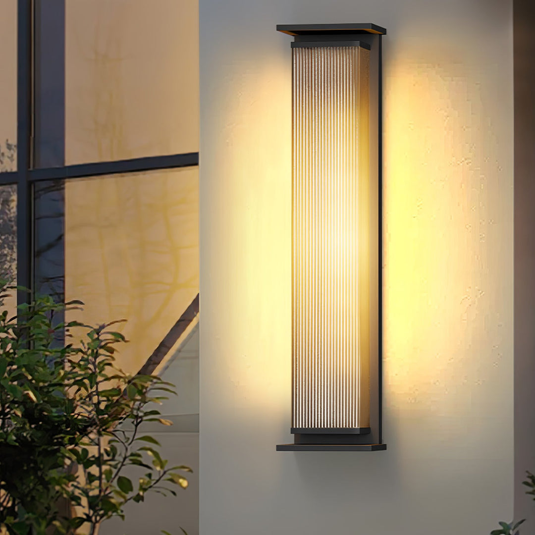 Rectangular Box Solar Outdoor Wall Lamp - Vakkerlight