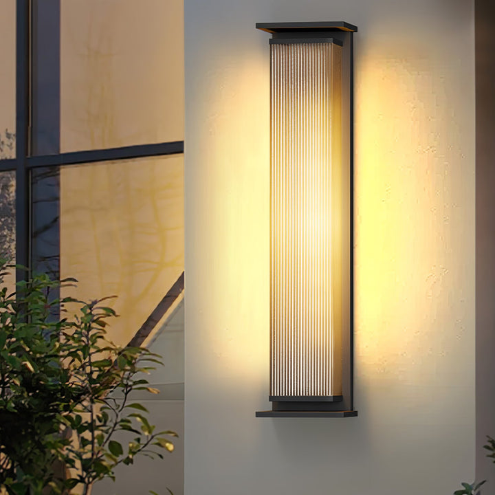 Rectangular Box Solar Outdoor Wall Lamp - Vakkerlight