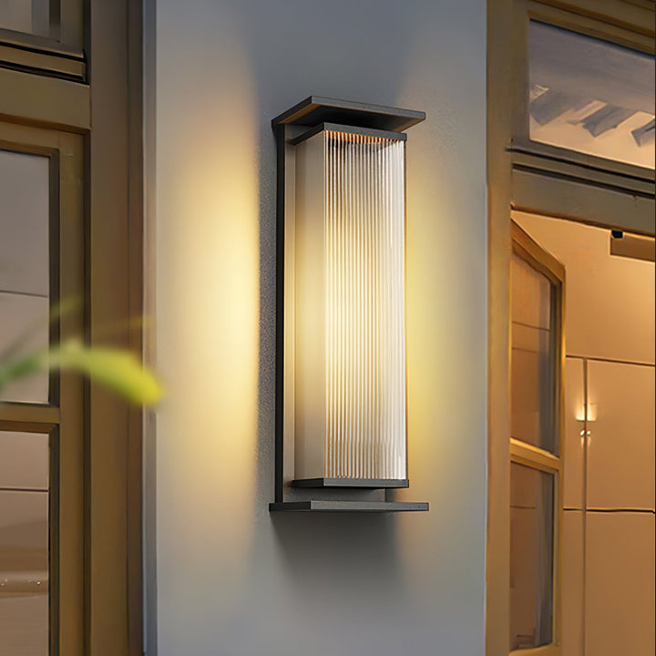 Rectangular Box Solar Outdoor Wall Lamp - Vakkerlight