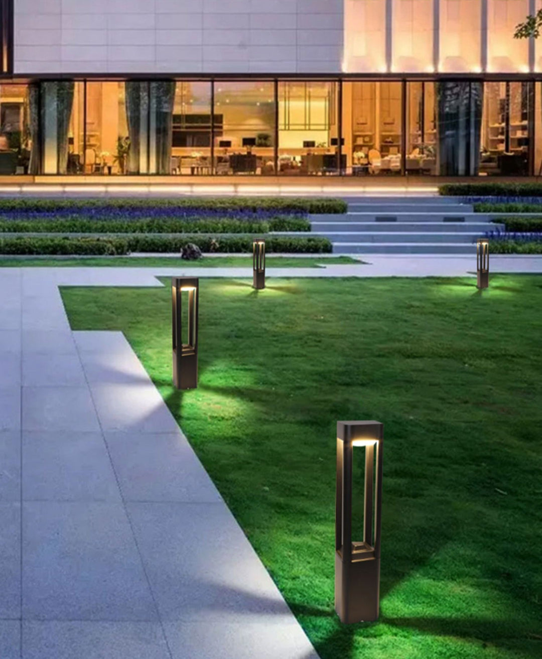 Rectangular Column Garden Outdoor Light - Vakkerlight