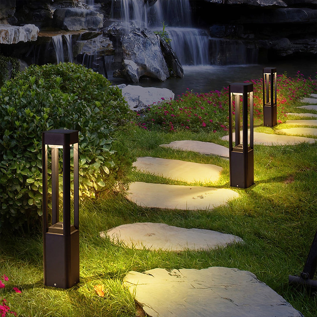 Rectangular Column Garden Outdoor Light - Vakkerlight