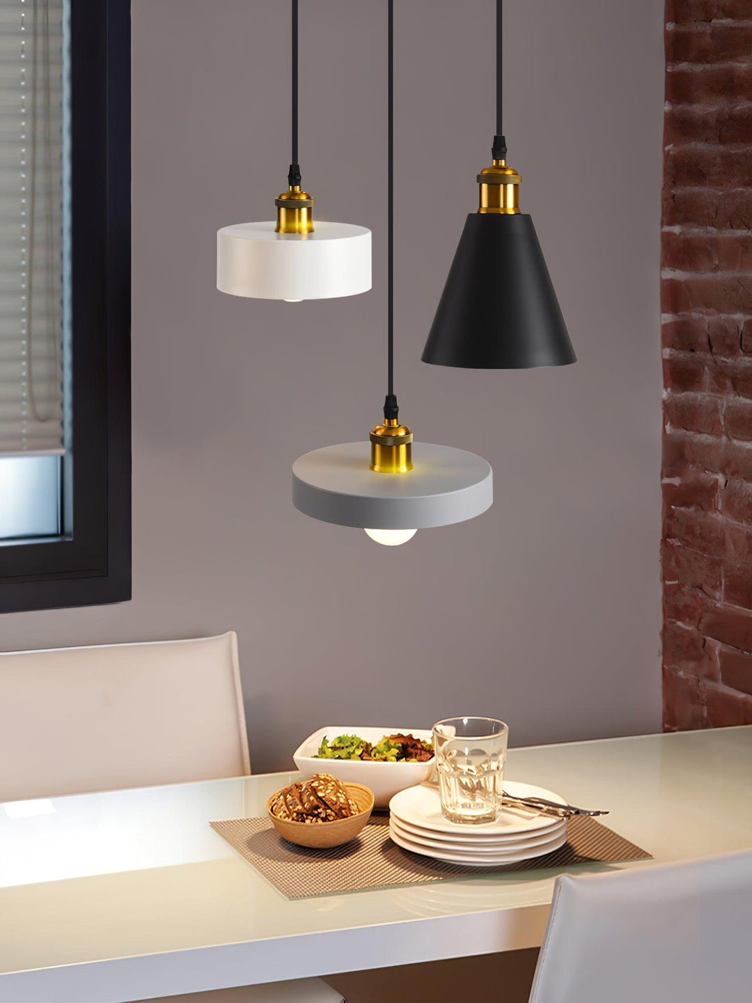 Resin Geometric Pendant Lamp - Vakkerlight