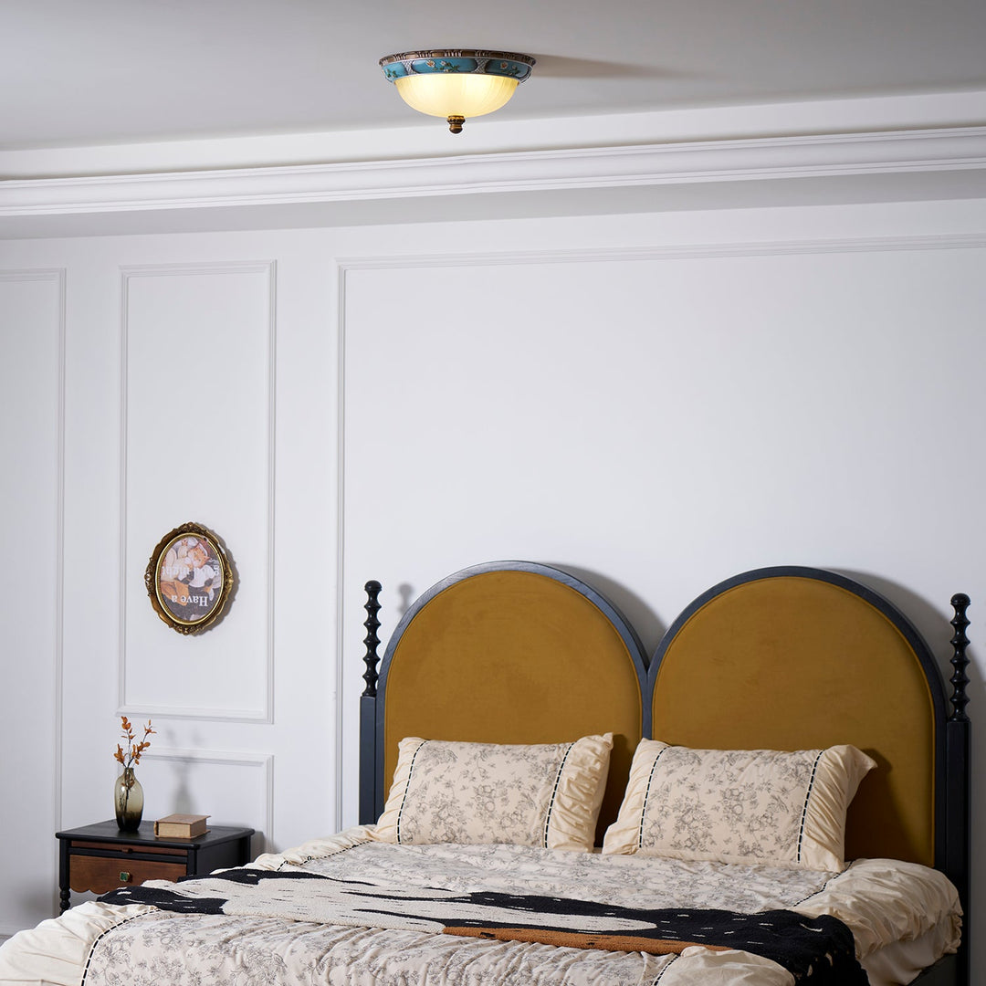 Retro Floral Resin Recessed Ceiling Light - Vakkerlight