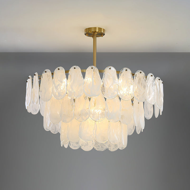 Round Cloud Glass Chandelier - Vakkerlight
