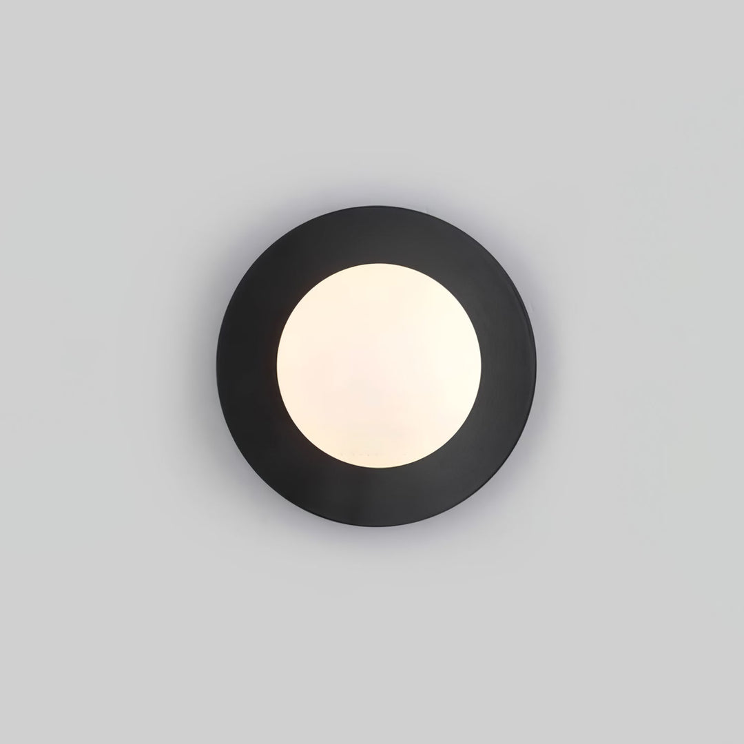 Round Glass Art Wall Lamp