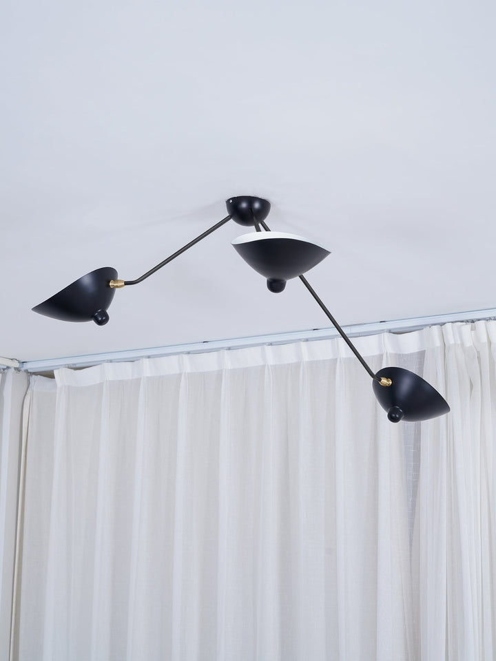 Serge Mouille Ceiling Lamp B - Vakkerlight