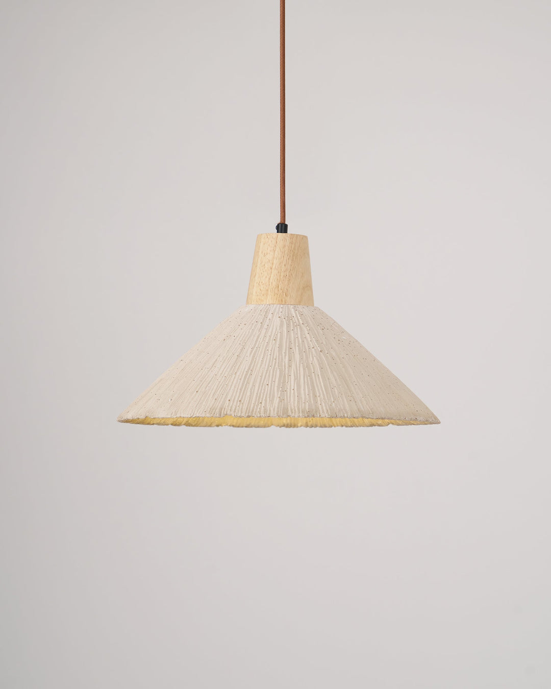 Concrete Pleated Pendant Lamp - Vakkerlight