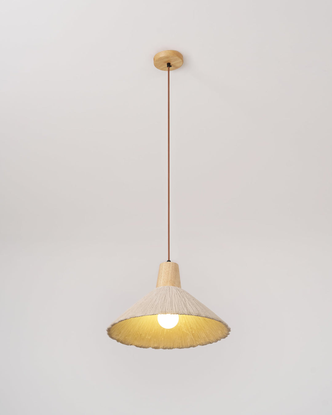 Concrete Pleated Pendant Lamp - Vakkerlight