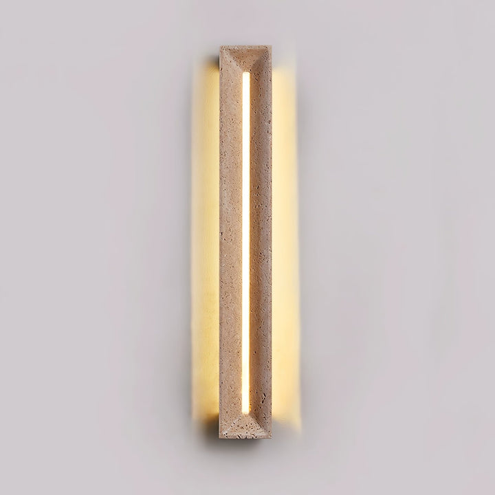 Solace Travertine Beam Wall Light
