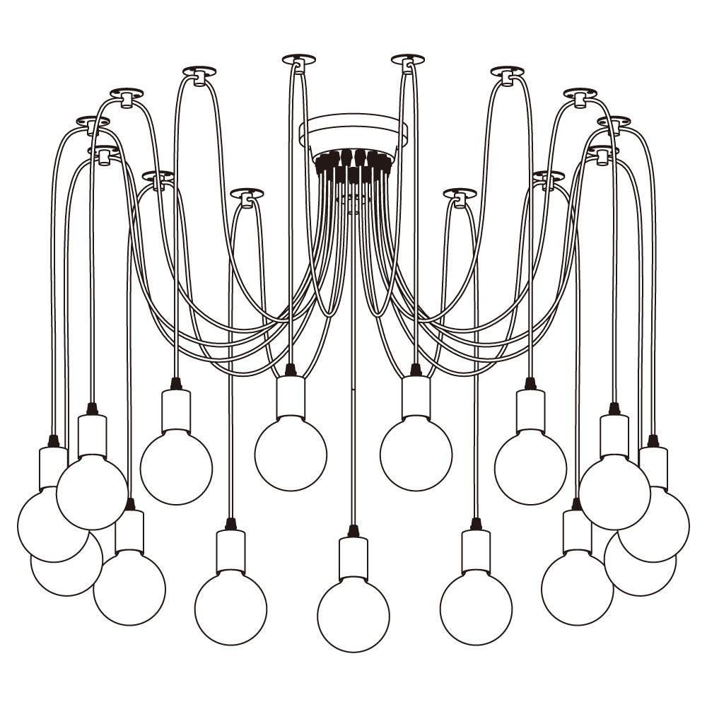 Spider Ceiling Chandelier - Vakkerlight