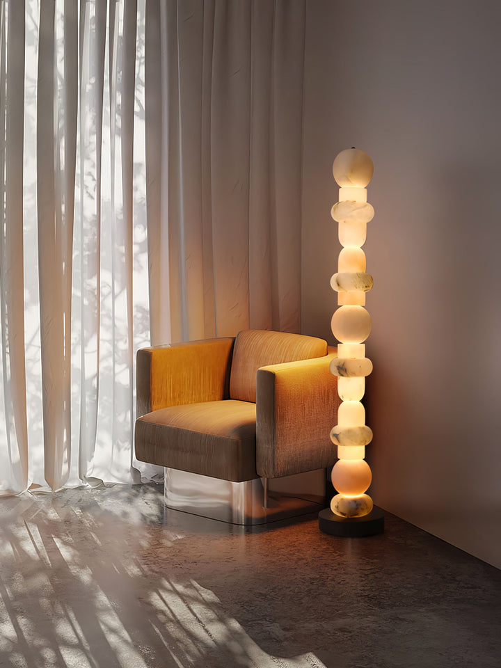Spanish Alabaster Floor Lamp - Vakkerlight