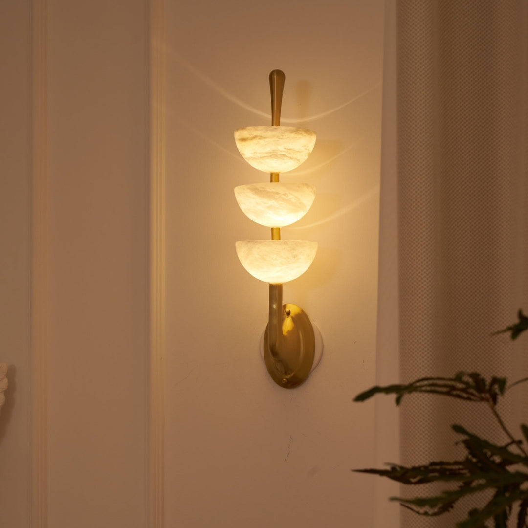 Triple Alabaster Wall Sconce - Vakkerlight