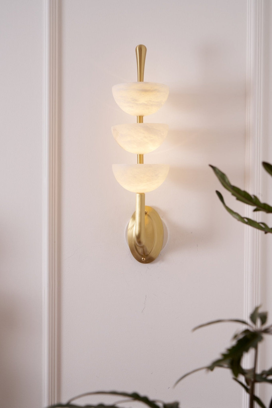 Triple Alabaster Wall Sconce - Vakkerlight
