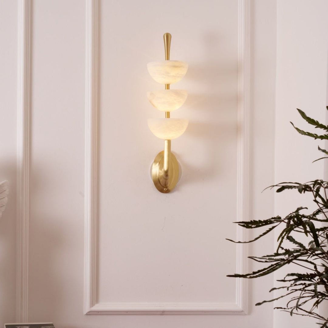 Triple Alabaster Wall Sconce - Vakkerlight