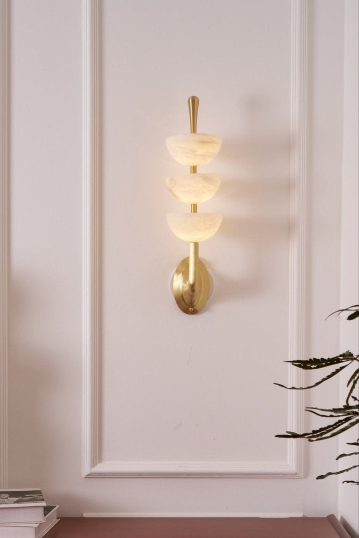 Triple Alabaster Wall Sconce - Vakkerlight