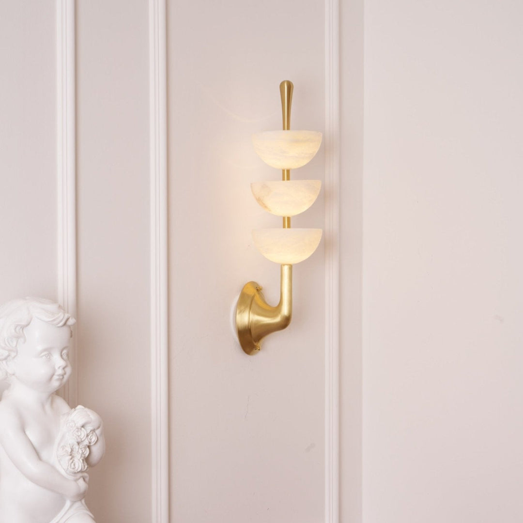 Triple Alabaster Wall Sconce - Vakkerlight