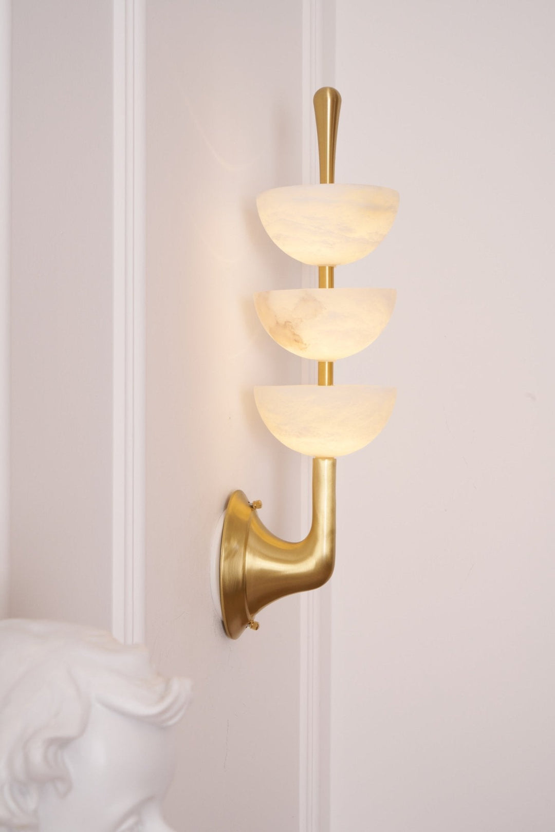 Triple Alabaster Wall Sconce - Vakkerlight