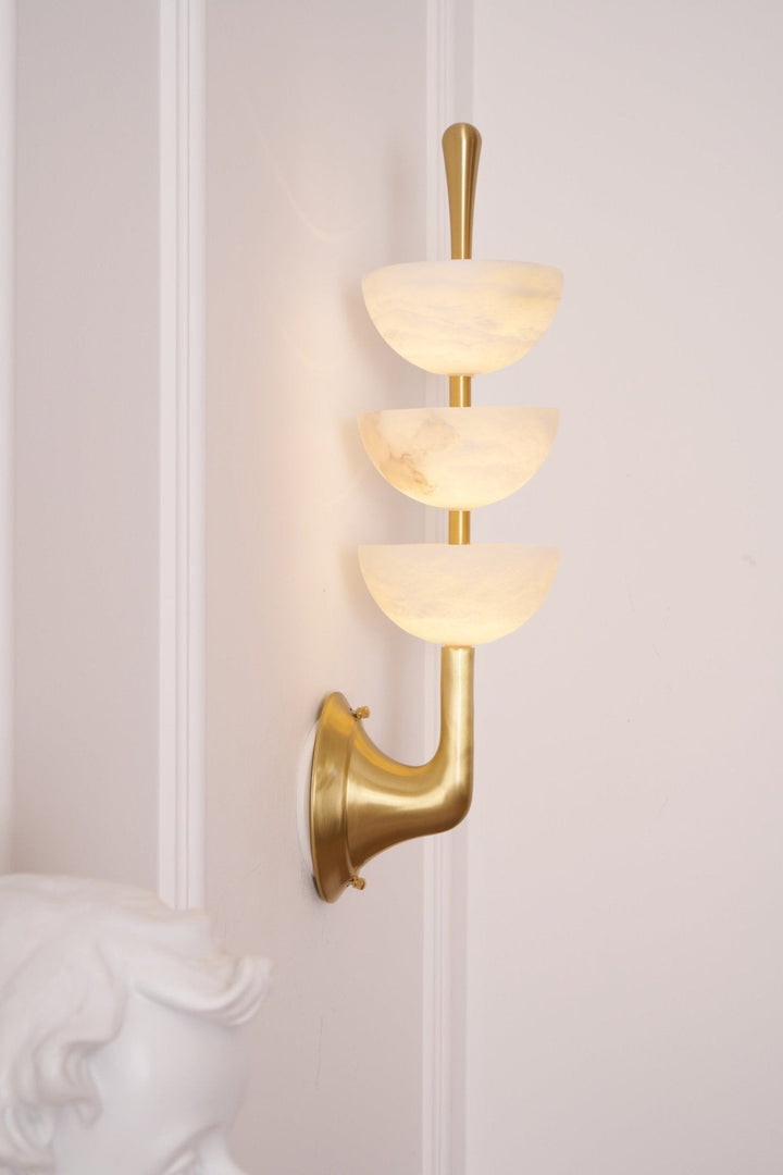 Triple Alabaster Wall Sconce - Vakkerlight