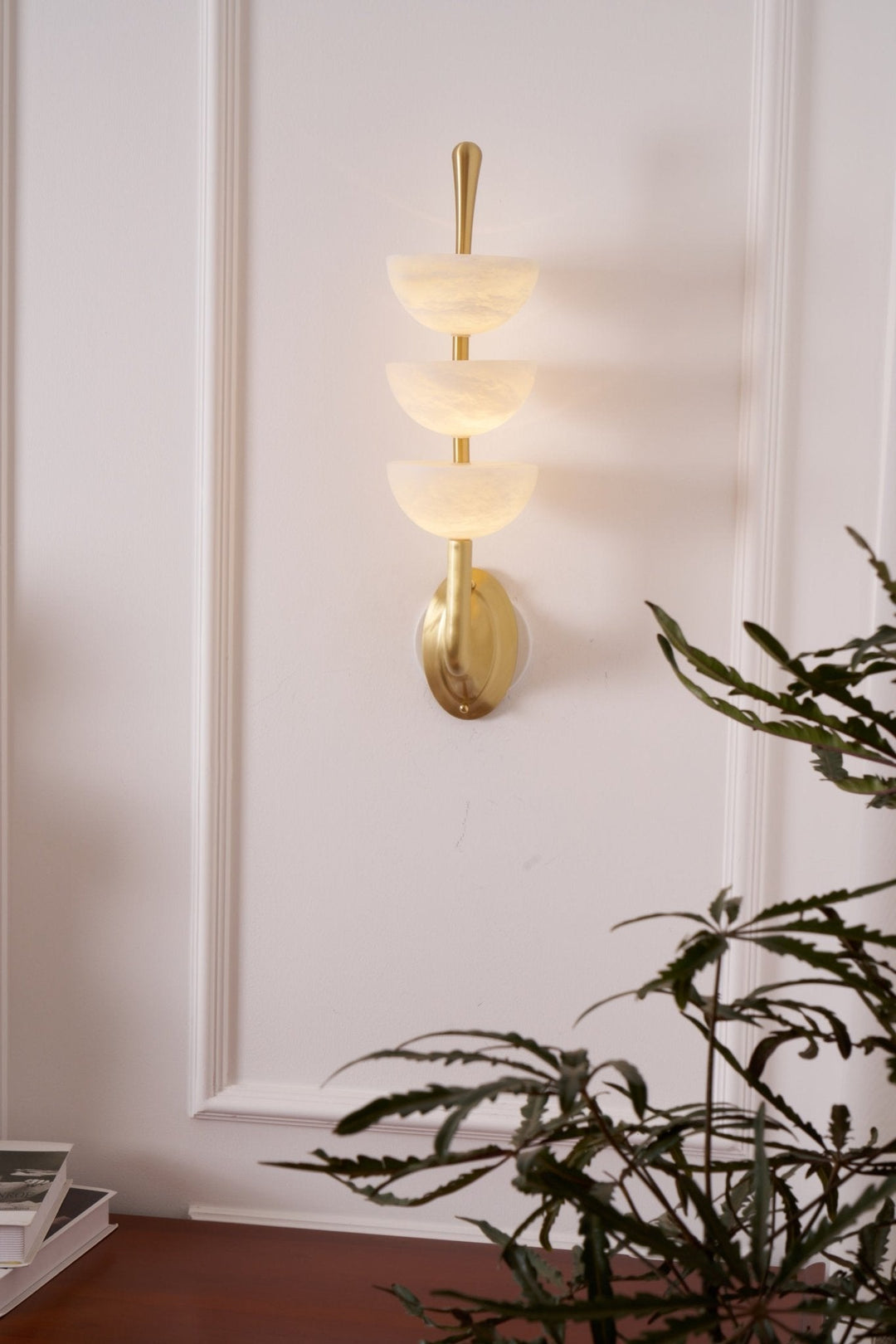 Triple Alabaster Wall Sconce - Vakkerlight