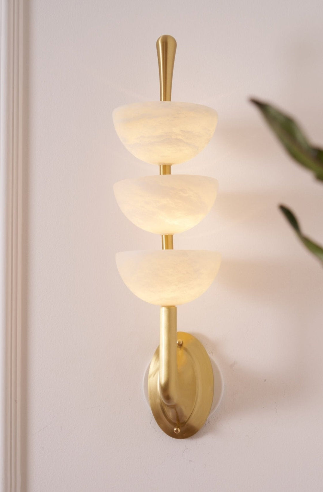 Triple Alabaster Wall Sconce - Vakkerlight