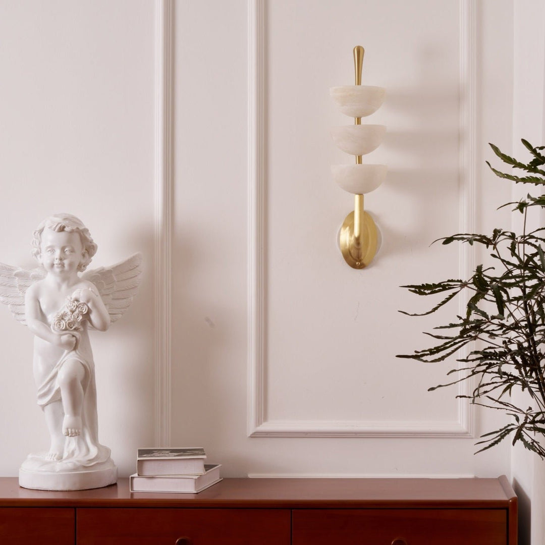Triple Alabaster Wall Sconce - Vakkerlight